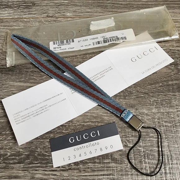 New Gucci Vintage Bag Charm / Key Chain / CP strap - Picture 1 of 9